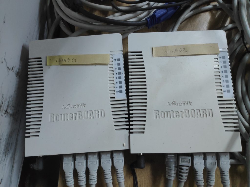 Two Mikrotik hAP ac wireless routers