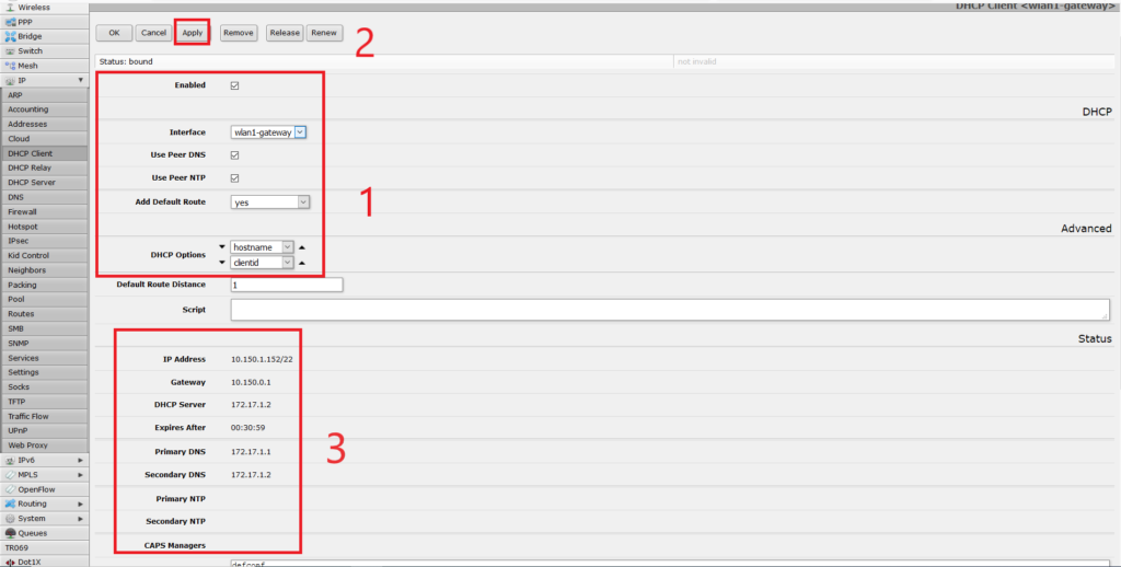 dhcp client identifier