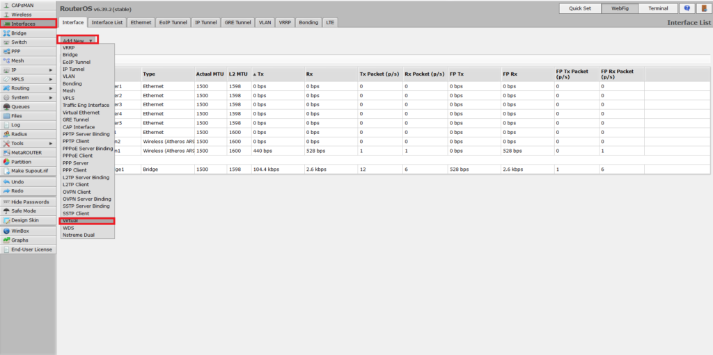 Adding virtual wireless interface in hAP ac