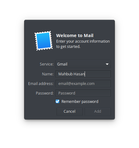 Mail client in Elementary