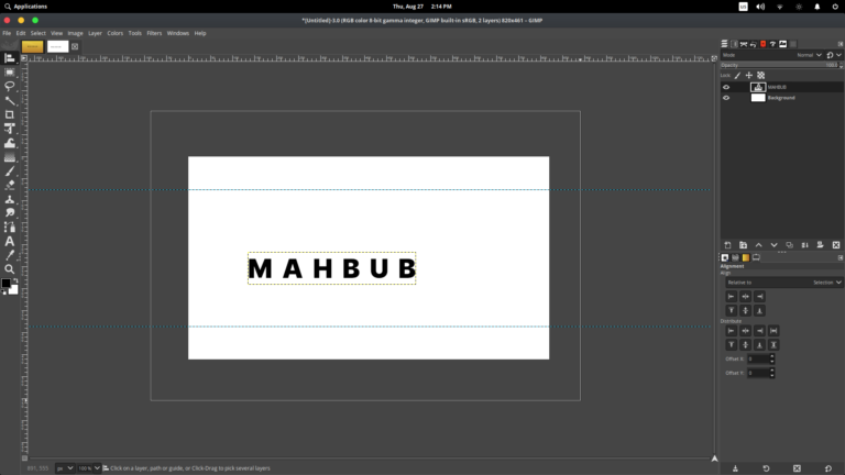 Learn GIMP basics while making a minimal cover for your Facebook ...