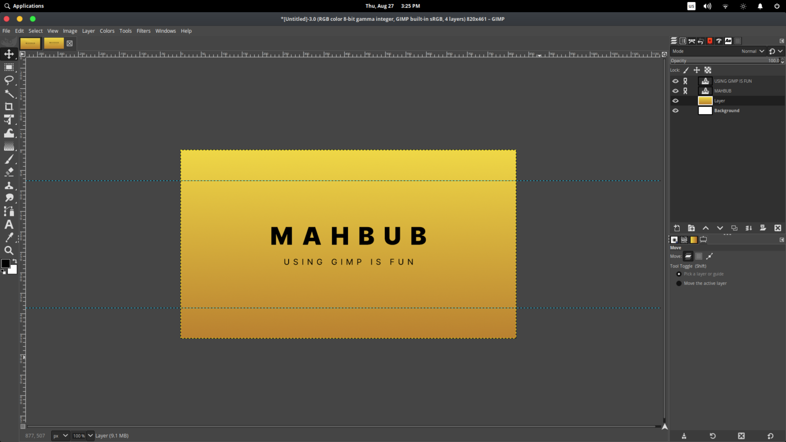 Learn GIMP basics while making a minimal cover for your Facebook ...