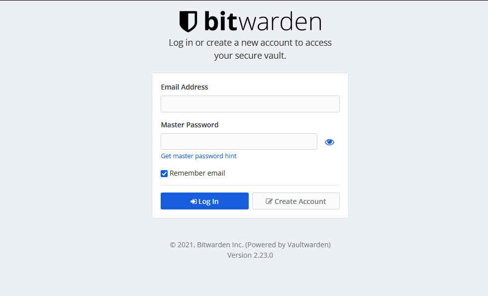 Save login. Bitwarden.